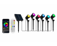 SMART LED kerti reflektor szett 6 db RGB, 13 m, MAGIC-LANTERN alkalmazással, beltéri és kültéri használatra